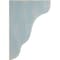 Ekena Millwork 1 3/4"W x 5 1/4"D x 7 1/2"H Plymouth Wood Vintage Decor Bracket, Driftwood Blue BKTWD02X05X08PLBU - alternate 2